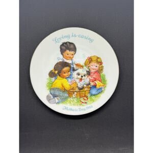 Avon Mothers Day 5” Collectors Plates Set Of 4: 1982, 1987, 1989, 1992